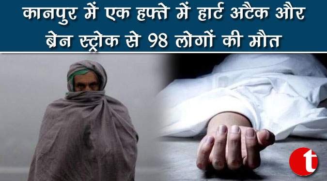 कानपुर में एक हफ्ते में हार्ट अटैक और ब्रेन स्ट्रोक से 98 लोगों की मौत