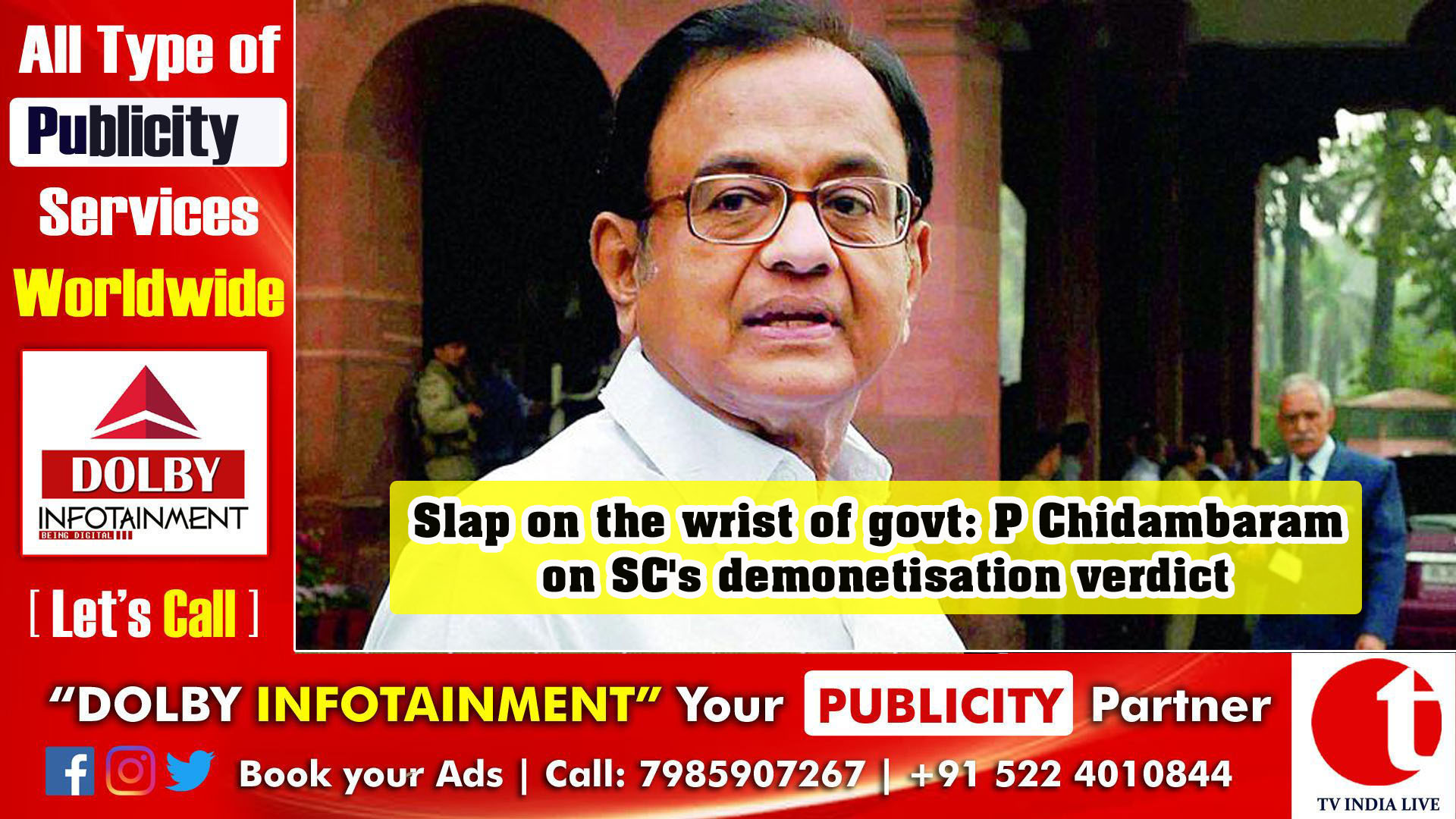 Slap on the wrist of govt: P Chidambaram on SC's demonetisation verdict