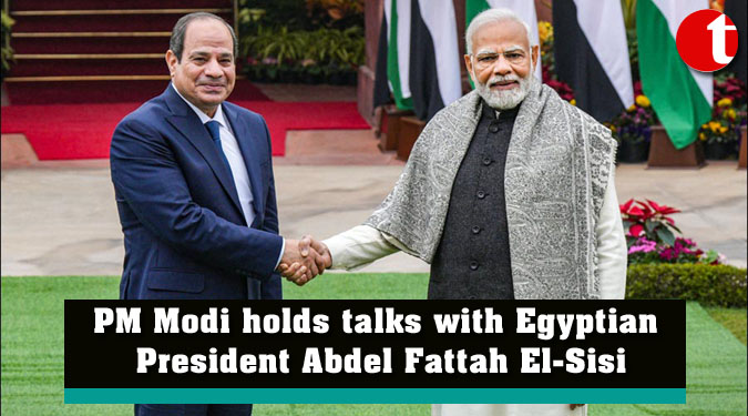PM Modi holds talks with Egyptian President Sisi
