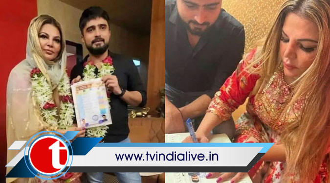 Pics of Rakhi Sawant, Adil Khan’s ‘court wedding’ go viral