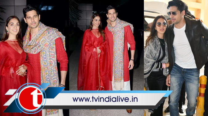 Sidharth, Kiara make first public appearance as man and wife after wedding