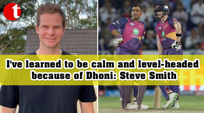 I've learned to be calm and level-headed because of Dhoni: Steve Smith