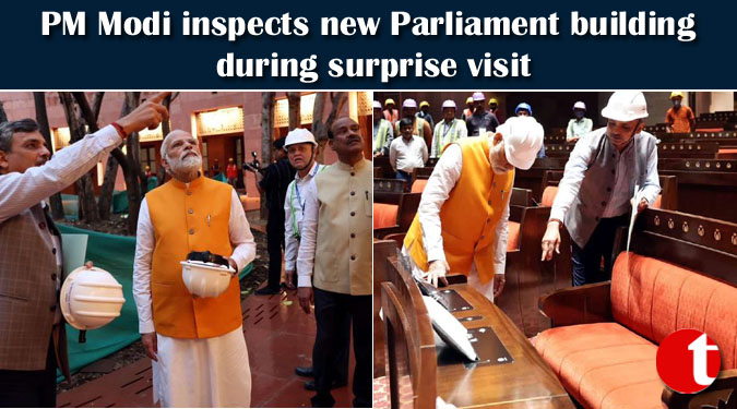 PM Modi inspects new Parliament building during surprise visit