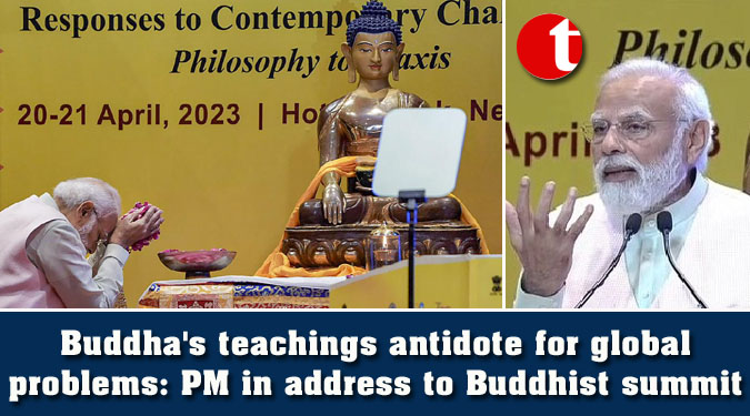 Buddha's teachings antidote for global problems: PM in address to Buddhist summit