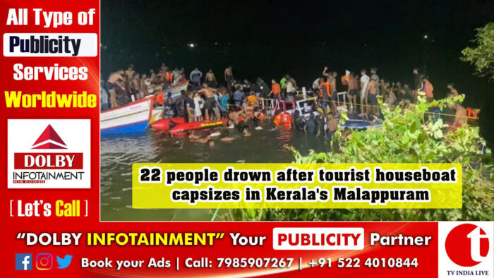 22 people drown after tourist houseboat capsizes in Kerala’s Malappuram