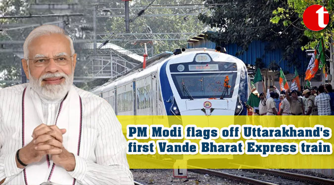 PM Modi flags off Uttarakhand’s first Vande Bharat Express train