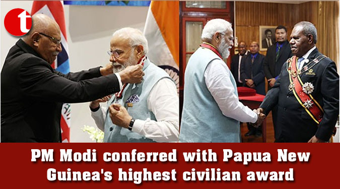 PM Modi conferred with Papua New Guinea's highest civilian award