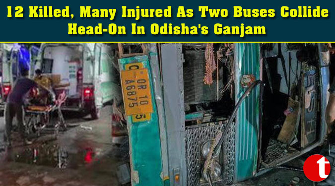 12 Killed, Many Injured As Two Buses Collide Head-On In Odisha's Ganjam