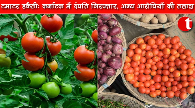 टमाटर डकैती: कर्नाटक में दंपति गिरफ्तार, अन्‍य आरोपियों की तलाश