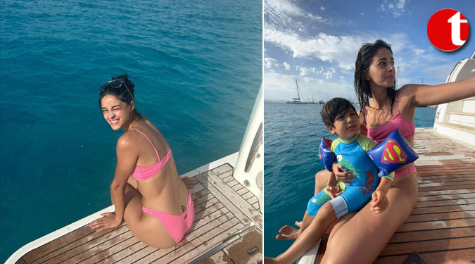 Ananya radiates cheer in pink bikini, shares throwback snaps from Ibiza trip